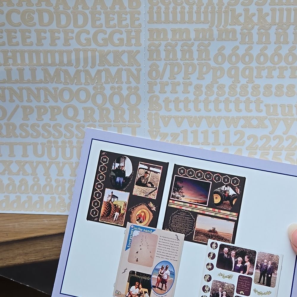 Creative Memories stickers ABC/123 Mini Classy Flesh Color Sticker photo diy - Picture 9 of 16